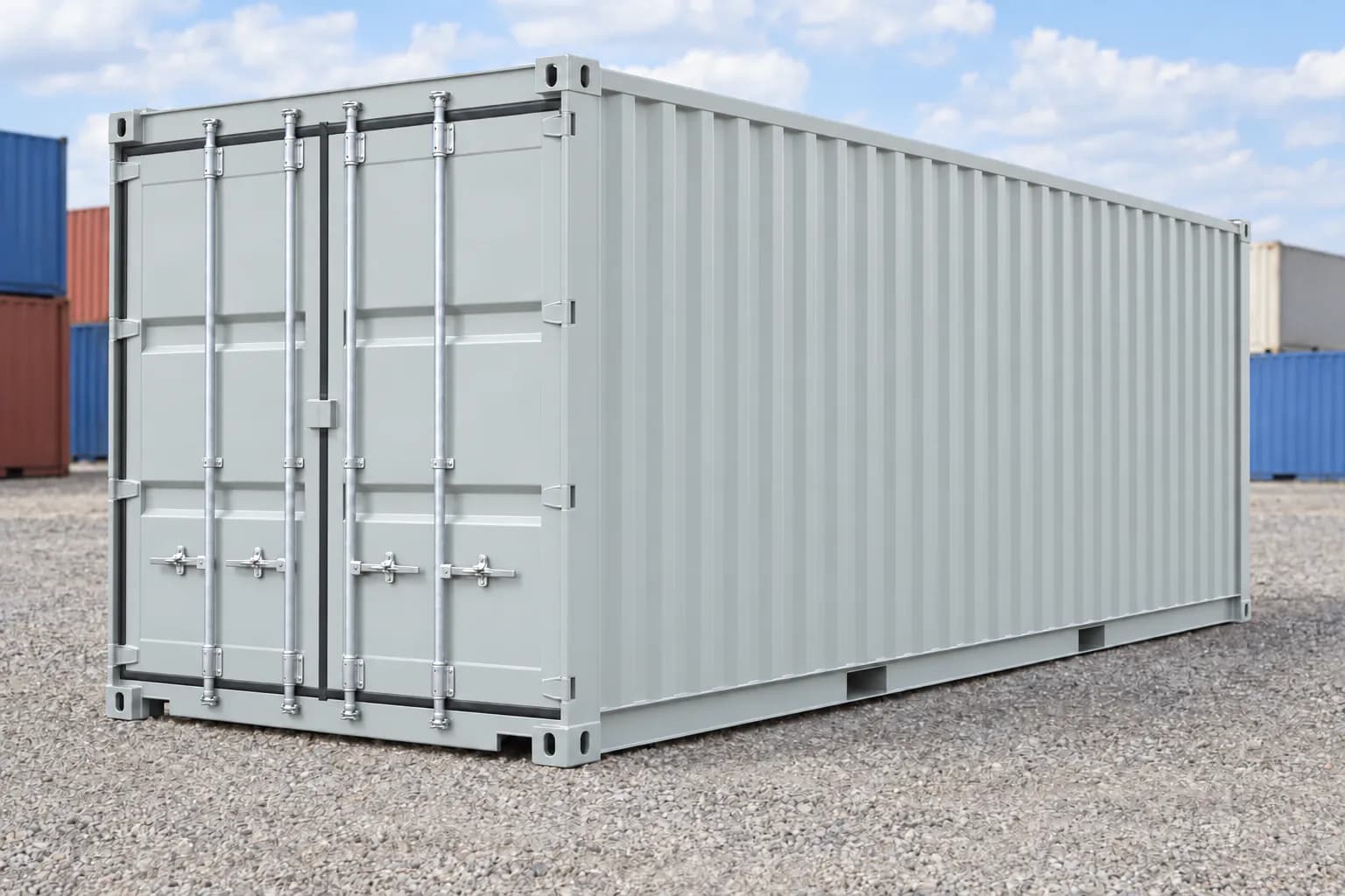 Container 20 piedi Dry nuovo grigio chiaro RAL 7035